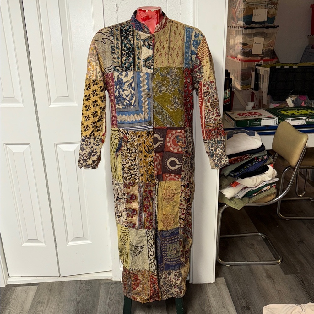 Sacred Threads Patchwork Coat Jacket - image 1